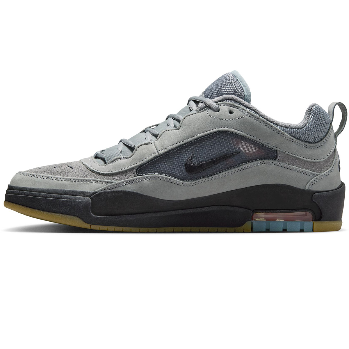 Nike SB Air Max Ishod Iso Cool Grey/Black-Cool Grey-Dk Grey-Gum Lt Brown-Safety Orange