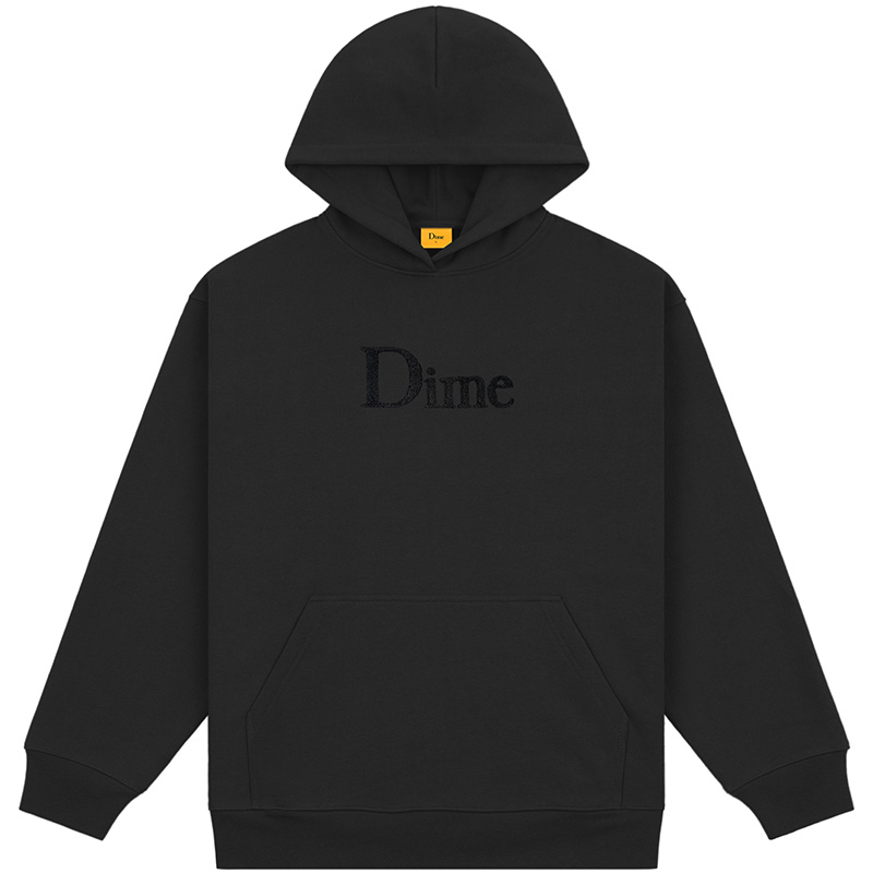 Dime Classic Chenille Logo Hoodie Black
