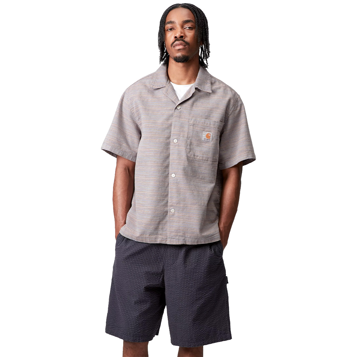 Carhartt WIP Gellar Shirt Gellar Stripe Multicolor | Skatestore