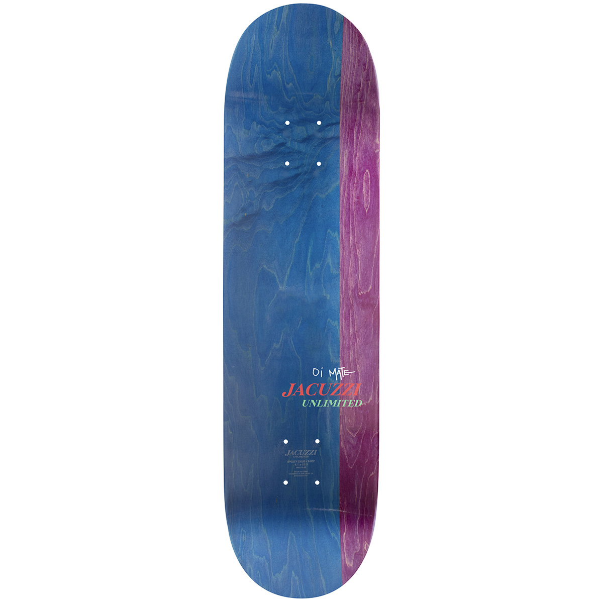 Jacuzzi Jackson Pilz IQ EX7 Skateboard Deck 8.5