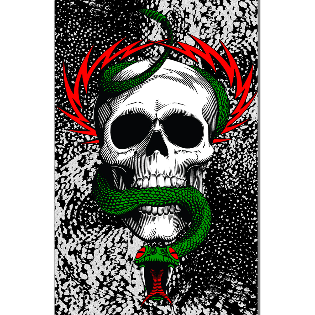 Powell Peralta Mike McGill Skull & Snake Griptape Sheet Clear 10.5 Powell Peralta Mike McGill Skull & Snake Griptape Sheet Clear 10.5