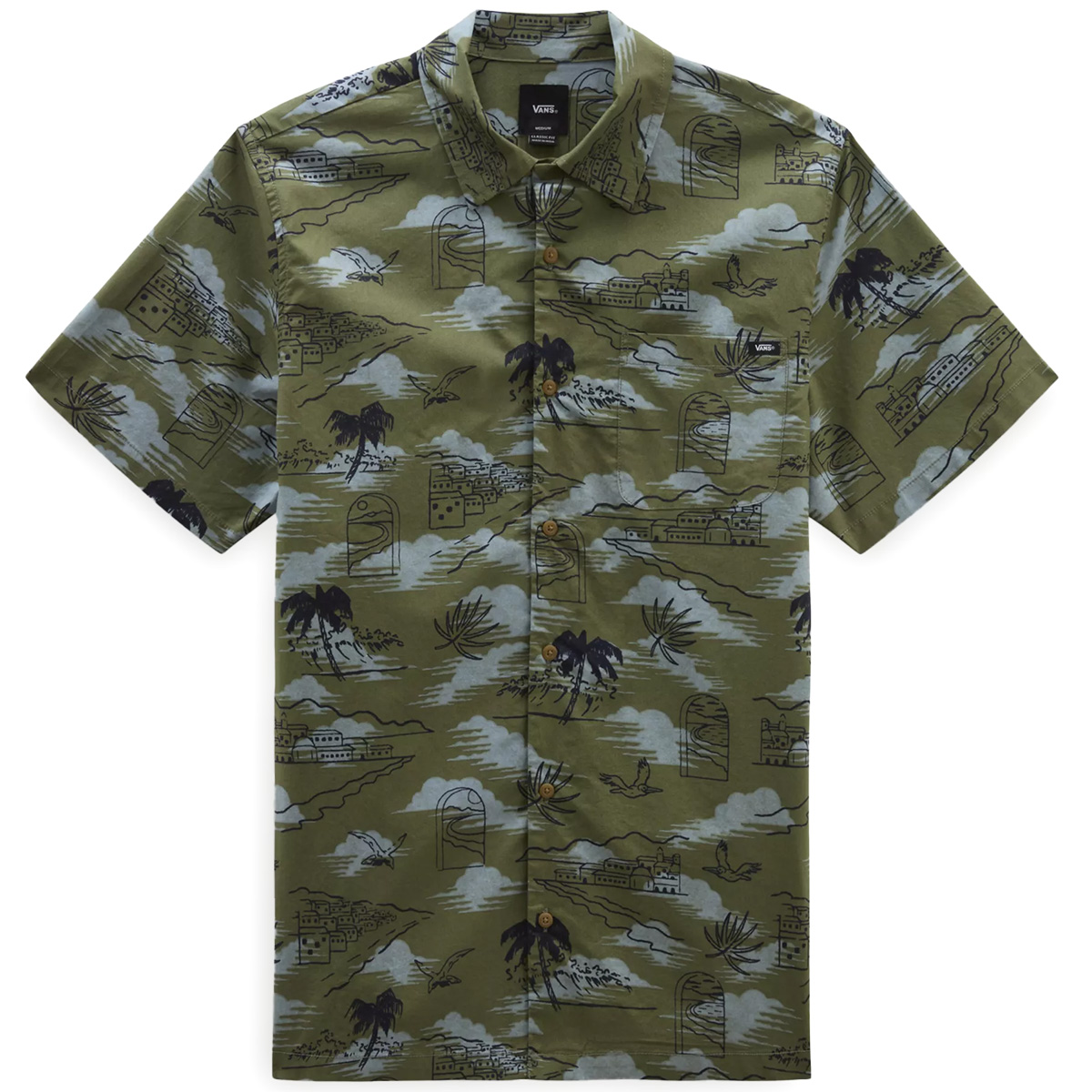 Vans Davista Woven Shirt Olivine