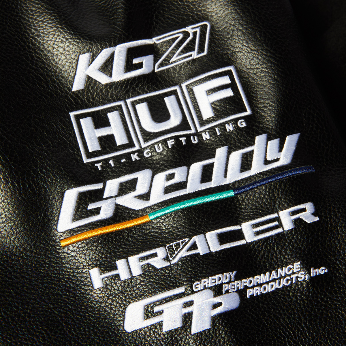 HUF x Greddy Varsity Jacket Black