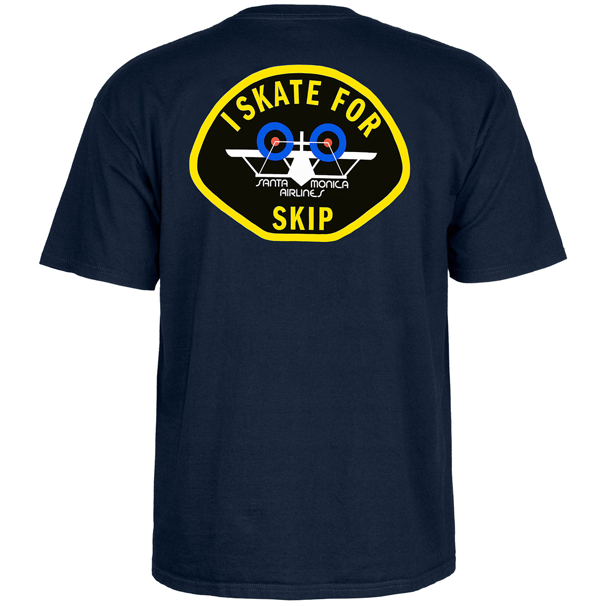 Santa Monica Airlines I Skate For Skip T-shirt Navy
