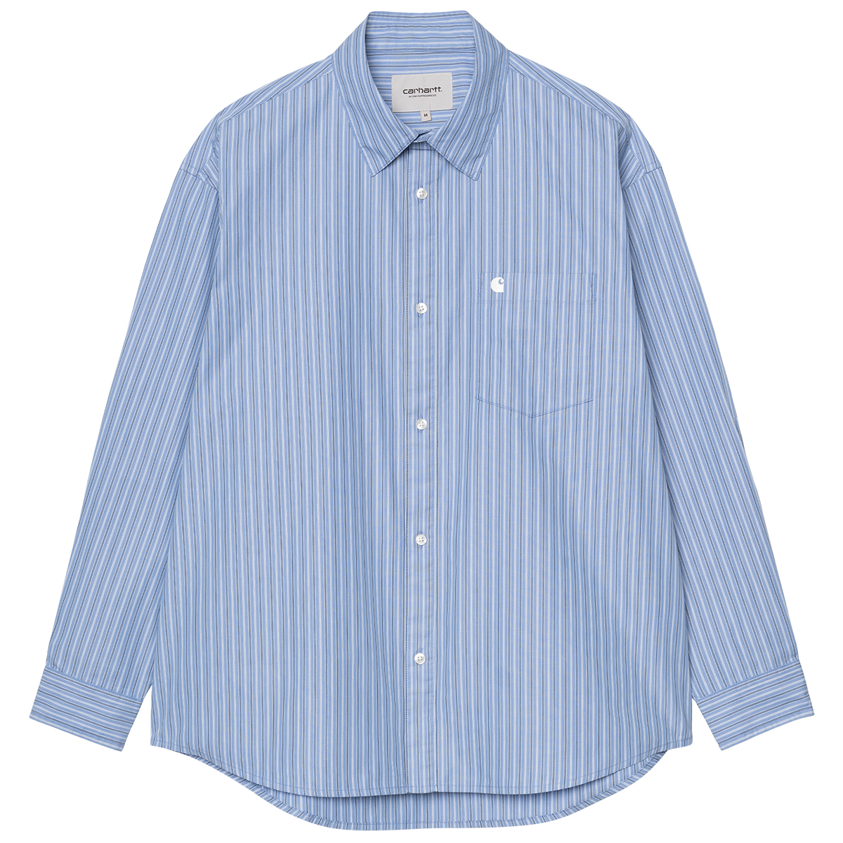 Carhartt WIP Keene Longsleeve Shirt Keene Stripe Curacao 