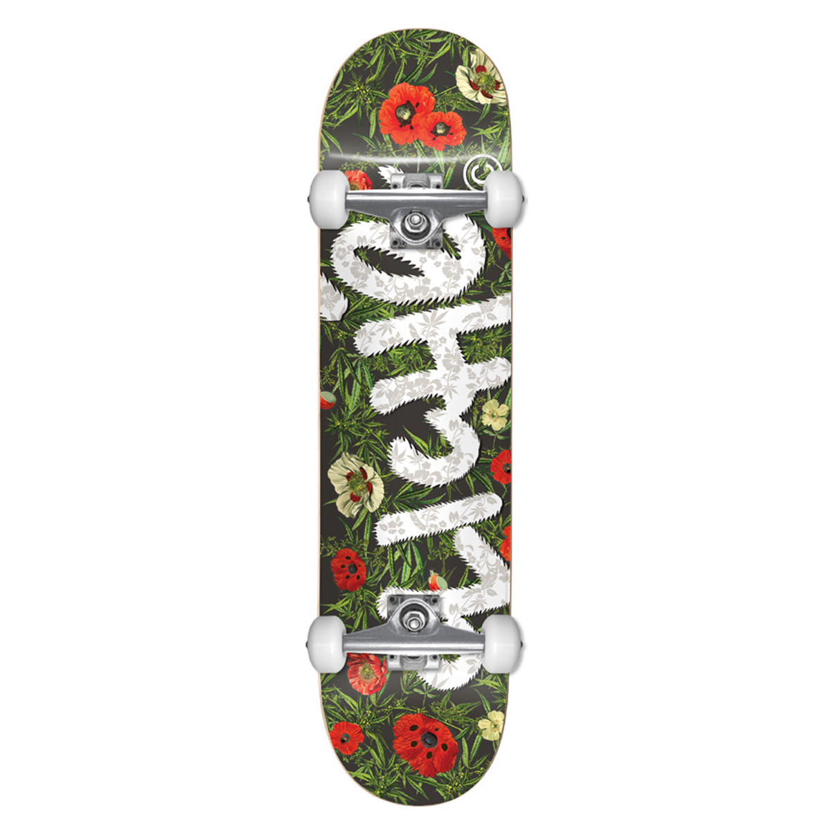 Cliché Botanical FP Complete Skateboard Charcoal 8.125