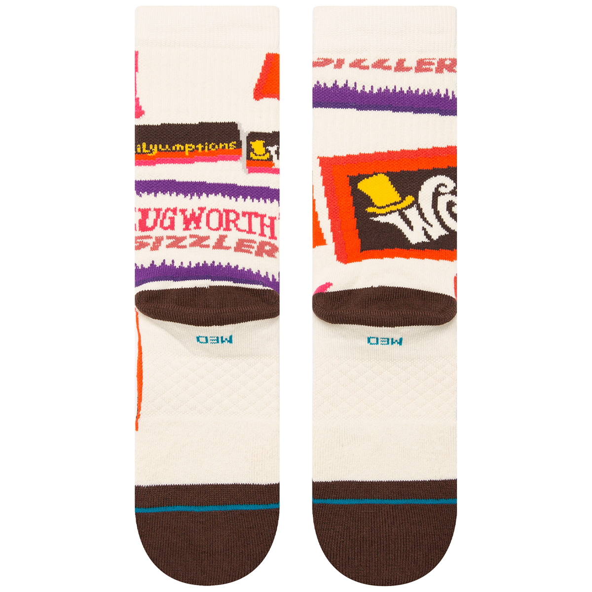 Stance Wonka Bars Socks Brown Stance Wonka Bars Socks Brown