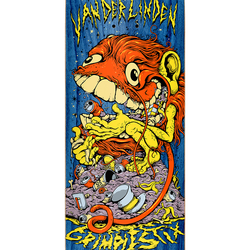 Anti Hero Daan Grimple Guest Skateboard Deck Orange 8.06
