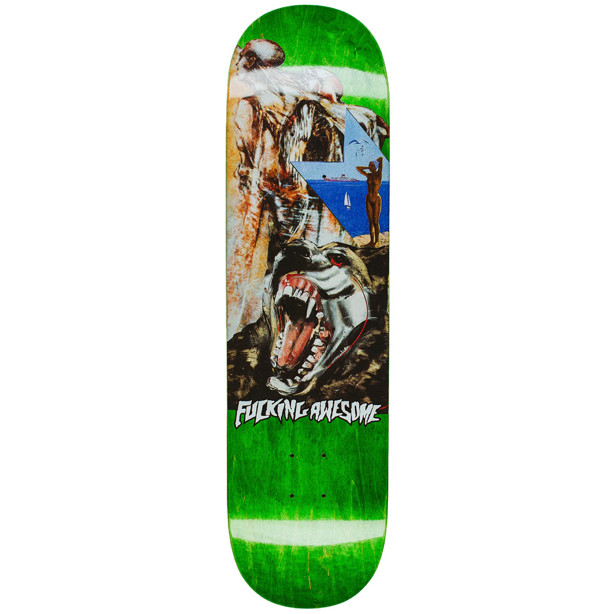 Fucking Awesome Jake Anderson Wolf Beach Skateboard Deck -Shape 1- 8.38