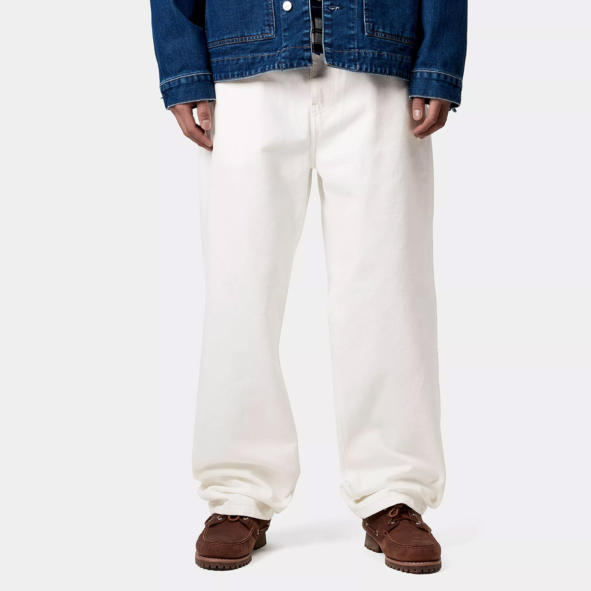 Carhartt WIP Aaron Pant White Rinsed