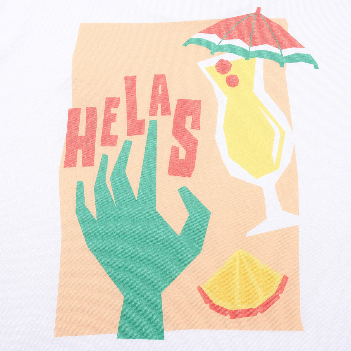 Helas Cocktail T-Shirt White Helas Cocktail T-Shirt White