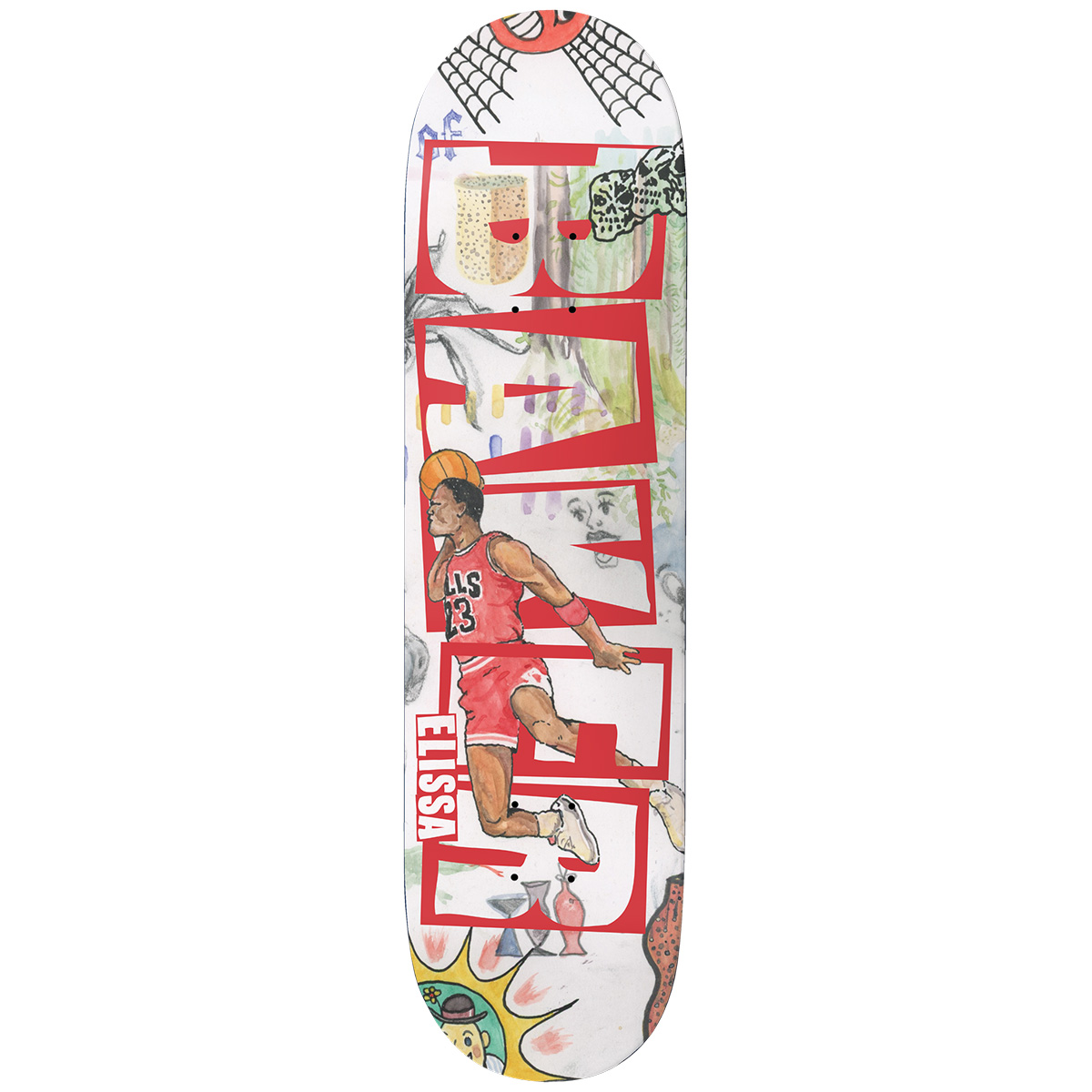 Baker Elissa Steamer MVP Skateboard Deck 8.5 Baker Elissa Steamer MVP Skateboard Deck 8.5