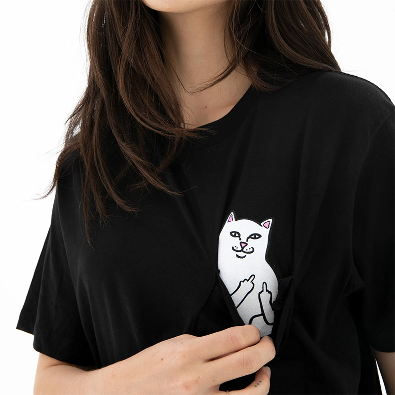 RIPNDIP Lord Nermal Pocket T-Shirt Black RIPNDIP Lord Nermal Pocket T-Shirt Black