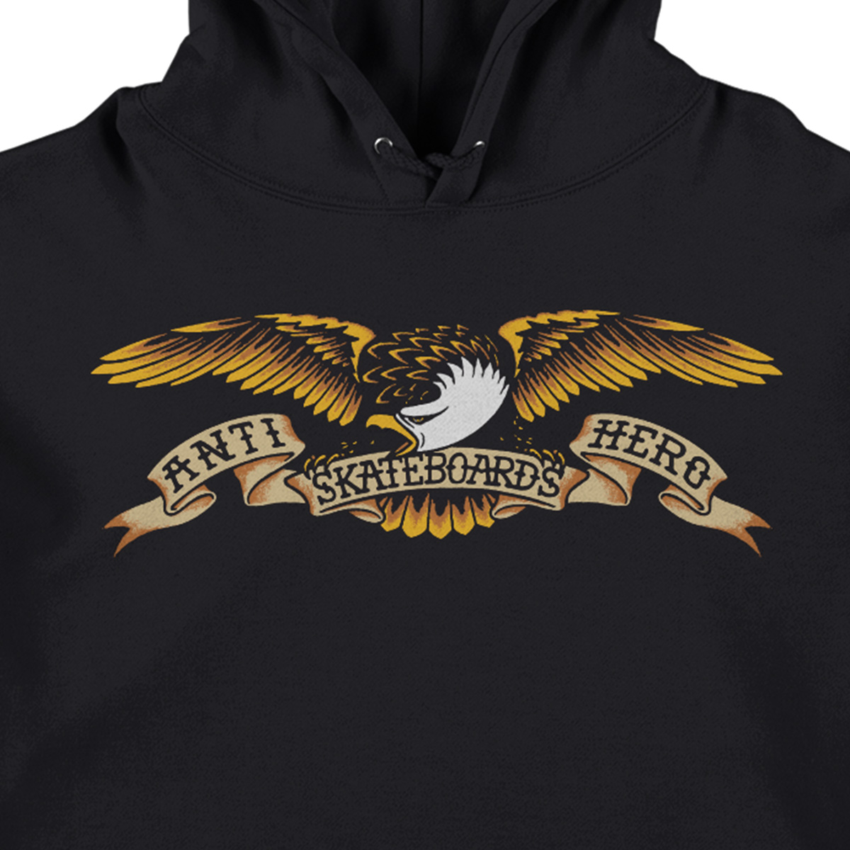 Anti Hero Eagle Premium Heavyweight Hooded Sweater Black