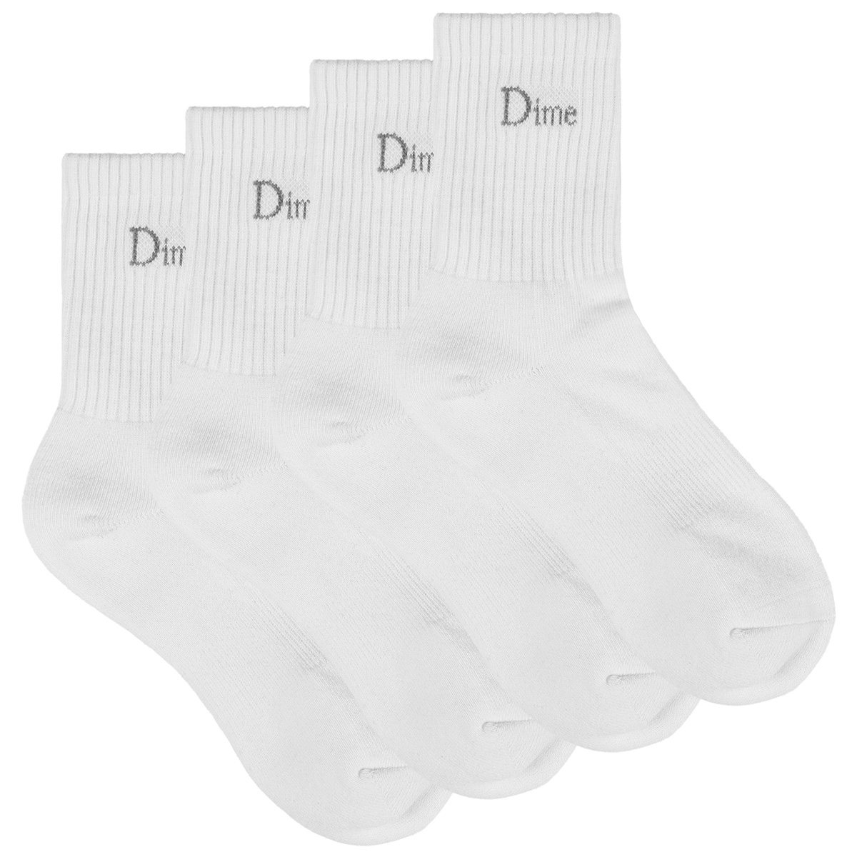 Dime Classic 2 Pack Long Socks White Dime Classic 2 Pack Long Socks White