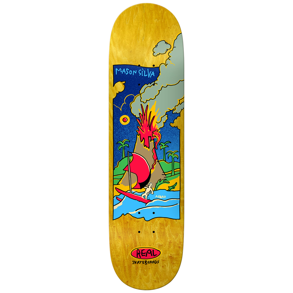 Real Mason Volcano True Fit Skateboard Deck 8.38
