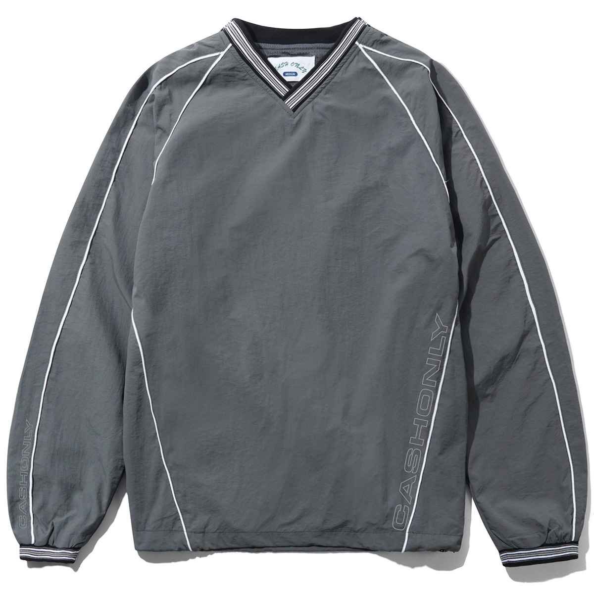 Cash Only Point Nylon Sweater Grey
