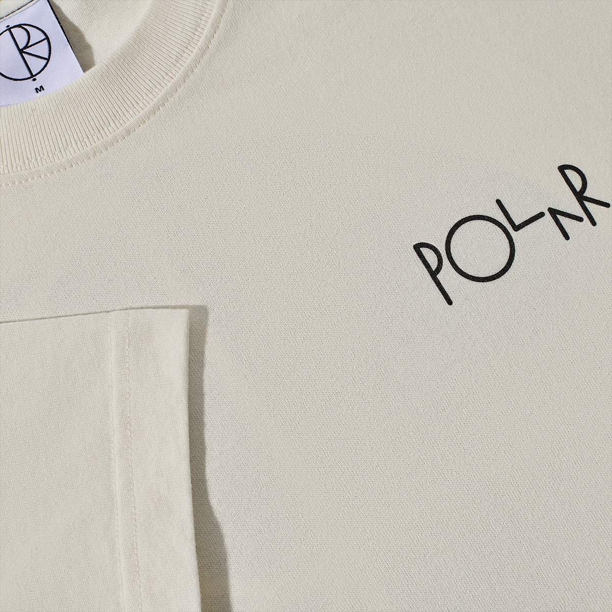 Polar Contrast Fill Logo T-shirt Ivory/Black