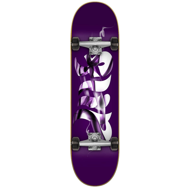 Flip Smokin Complete Skateboard Purple 8.25 Flip Smokin Complete Skateboard Purple 8.25