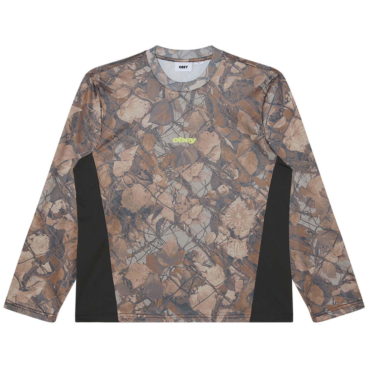 Obey Basecamp Knit Longsleeve Shirt Fence Camo