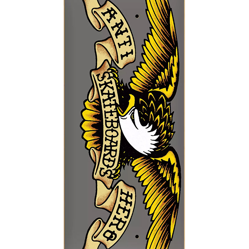 Anti Hero Classic Eagle Skateboard Deck Grey 8.25 Anti Hero Classic Eagle Skateboard Deck Grey 8.25