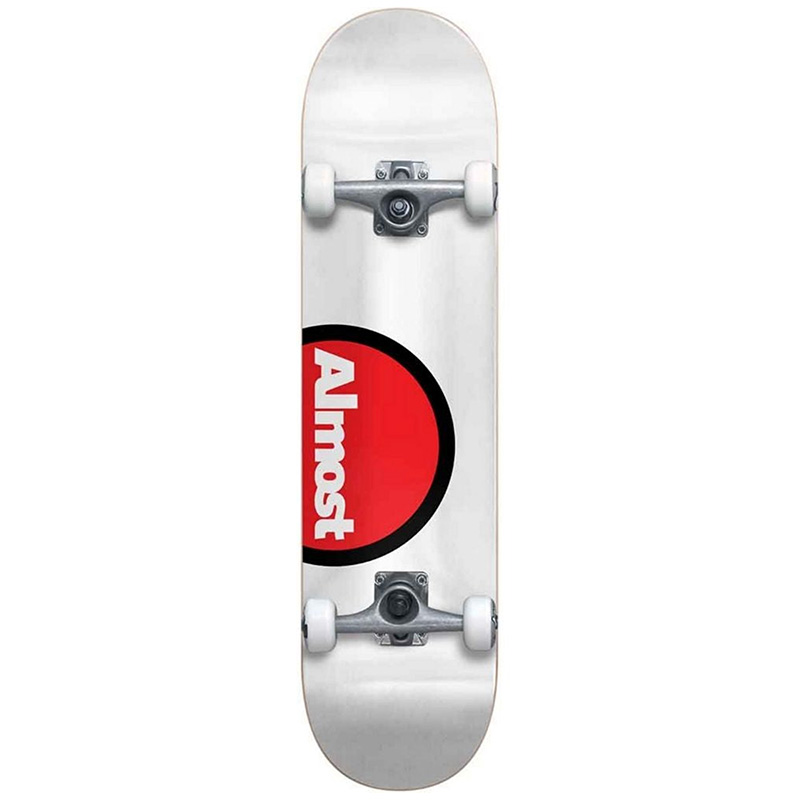 Almost Off Side FP Complete Skateboard White 7.625