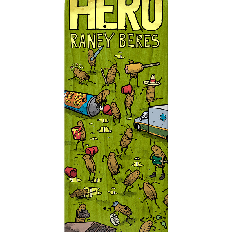 Anti Hero Raney Roached Out Skateboard Deck 8.25 Anti Hero Raney Roached Out Skateboard Deck 8.25