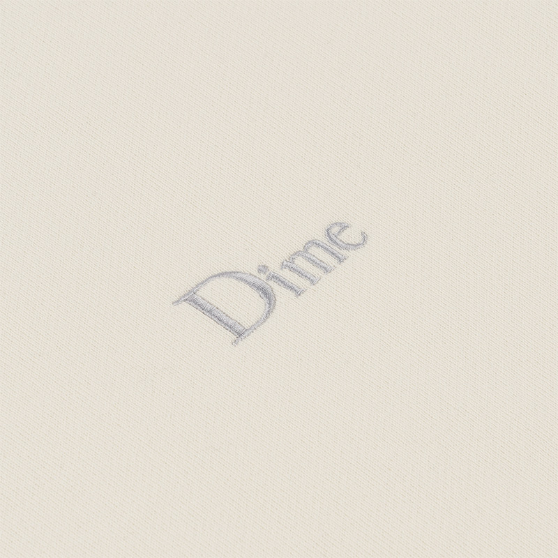 Dime Classic Small Logo Crewneck Sweater Bone Dime Classic Small Logo Crewneck Sweater Bone