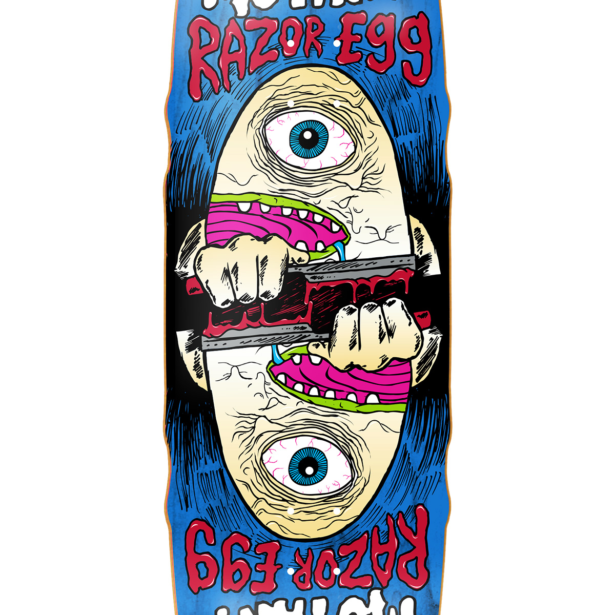 Heroin Mutant Razor Egg Skateboard Deck 9.5