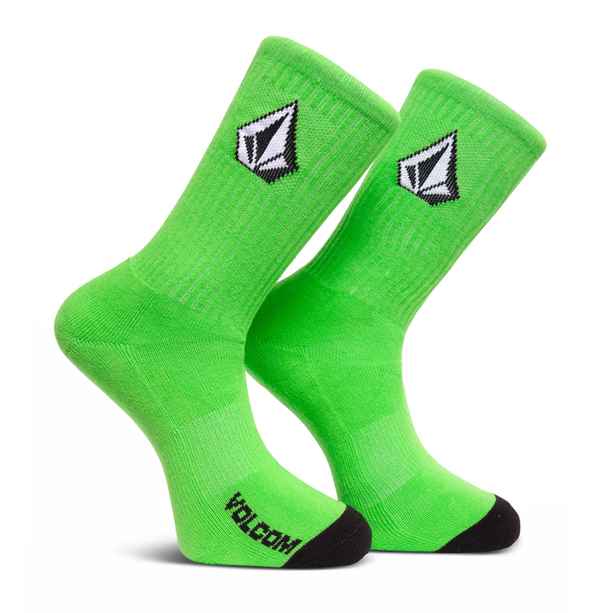 Volcom Full Stone Sock 3 Pack Electric Green Volcom Full Stone Sock 3 Pack Electric Green