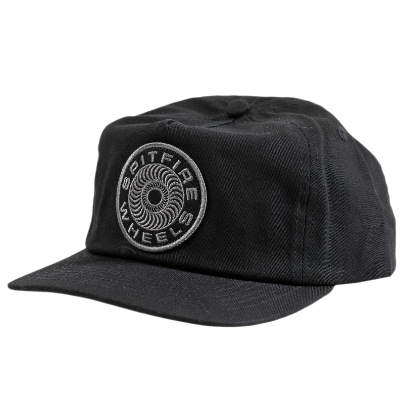 Spitfire Classic '87 Swirl Patch Snapback Cap Black/Black