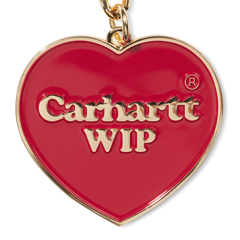 Carhartt WIP Heart Keychain Red - Main Image