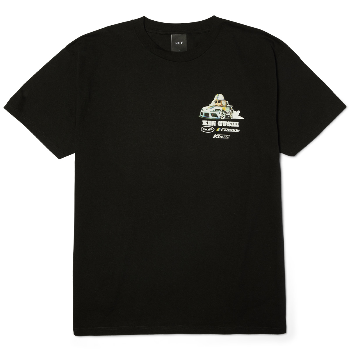 HUF x Greddy Gushi T-Shirt Black HUF x Greddy Gushi T-Shirt Black