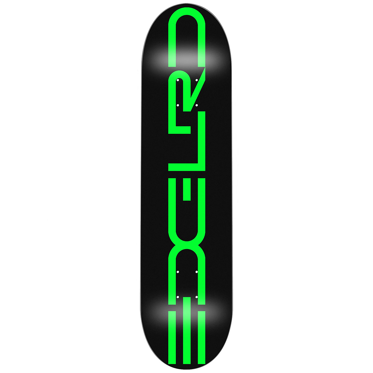 EDGLRD Tech Script Black/Green Skateboard Deck 8.25 EDGLRD Tech Script Black/Green Skateboard Deck 8.25