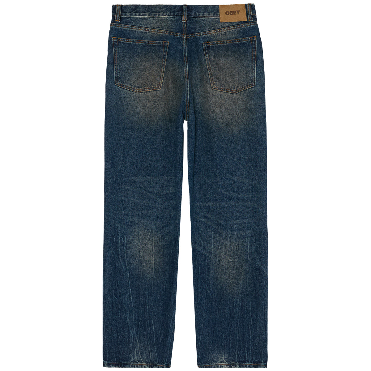 Obey Classic Baggy Denim Oil Stained Indigo