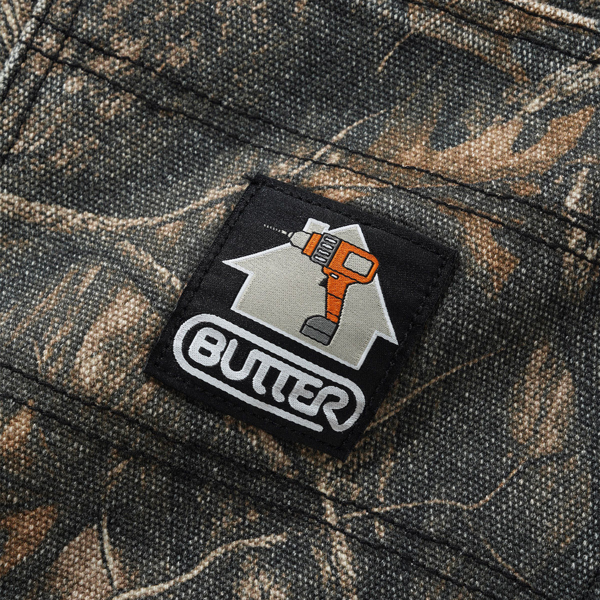 Butter Goods Work Shorts Forest Camo