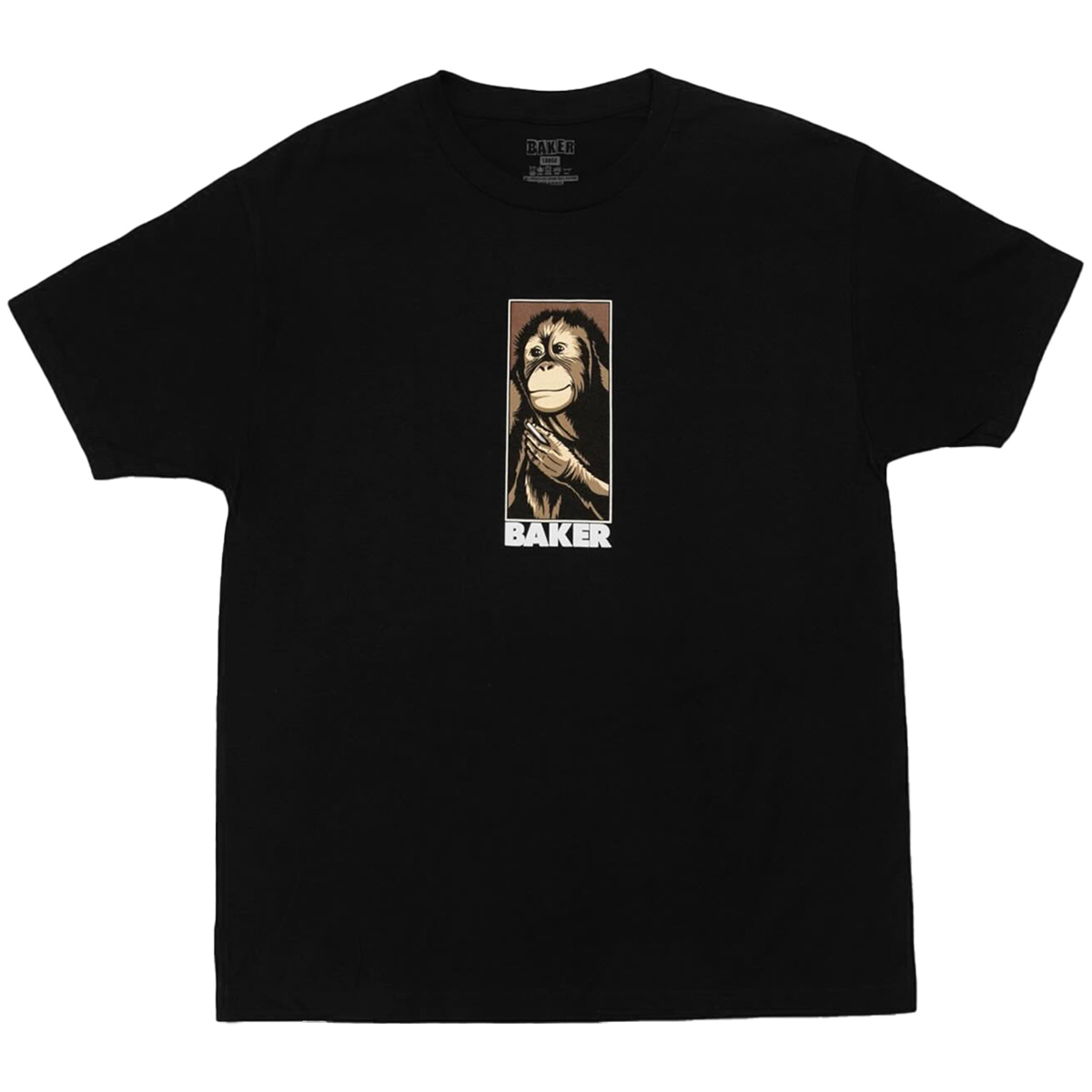 Baker Smoking Monkey T-shirt Black Baker Smoking Monkey T-shirt Black