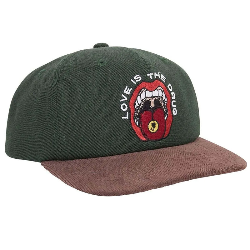 Obey Unwound 6 Panel Hat Dark Cedar Obey Unwound 6 Panel Hat Dark Cedar