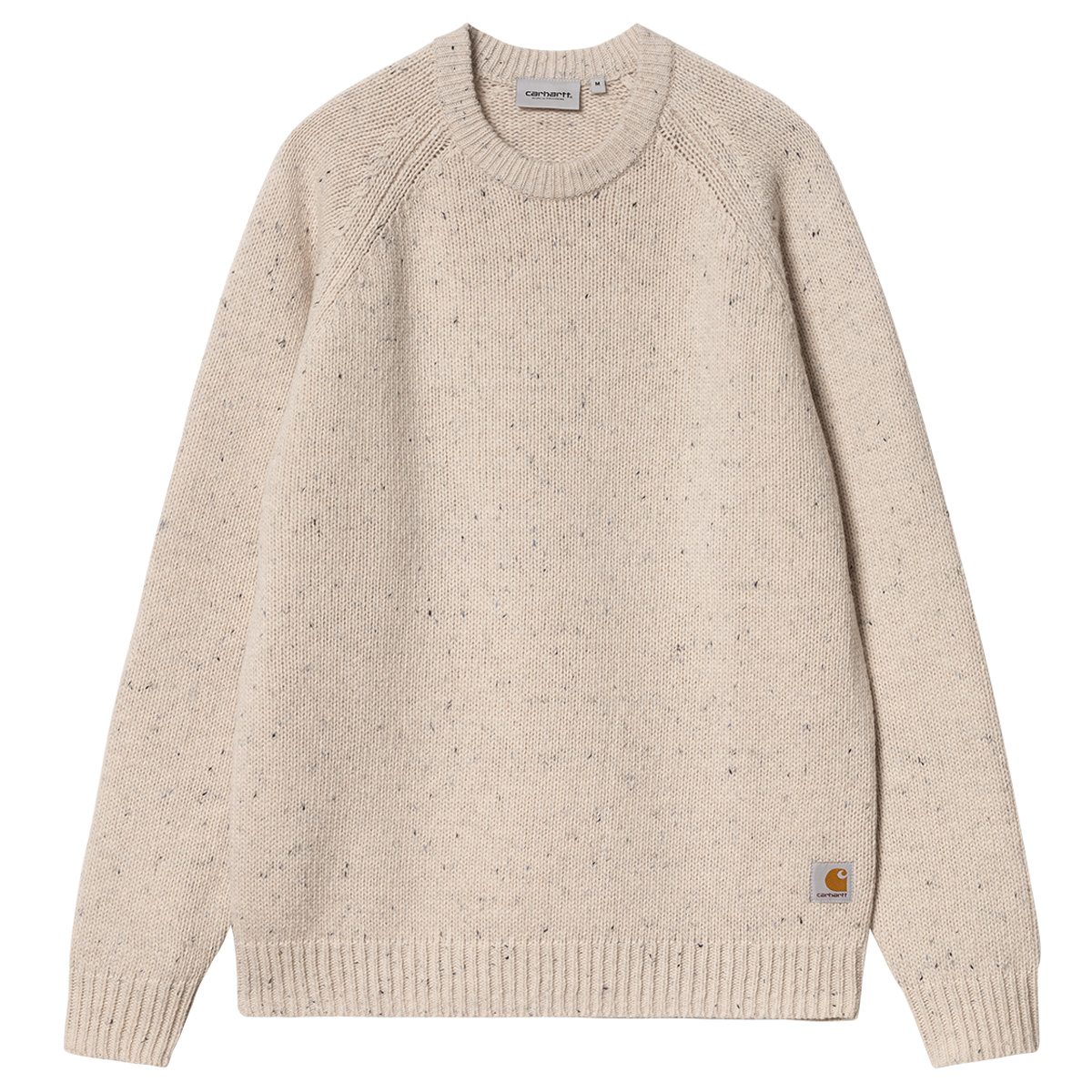 Carhartt WIP Anglistic Sweater Speckled Moonbeam Carhartt WIP Anglistic Sweater Speckled Moonbeam