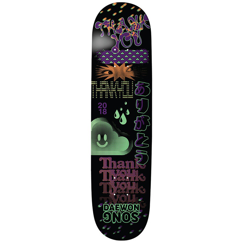 Thank You Daewon Song Fly Skateboard Deck Multi 8.25 Thank You Daewon Song Fly Skateboard Deck Multi 8.25