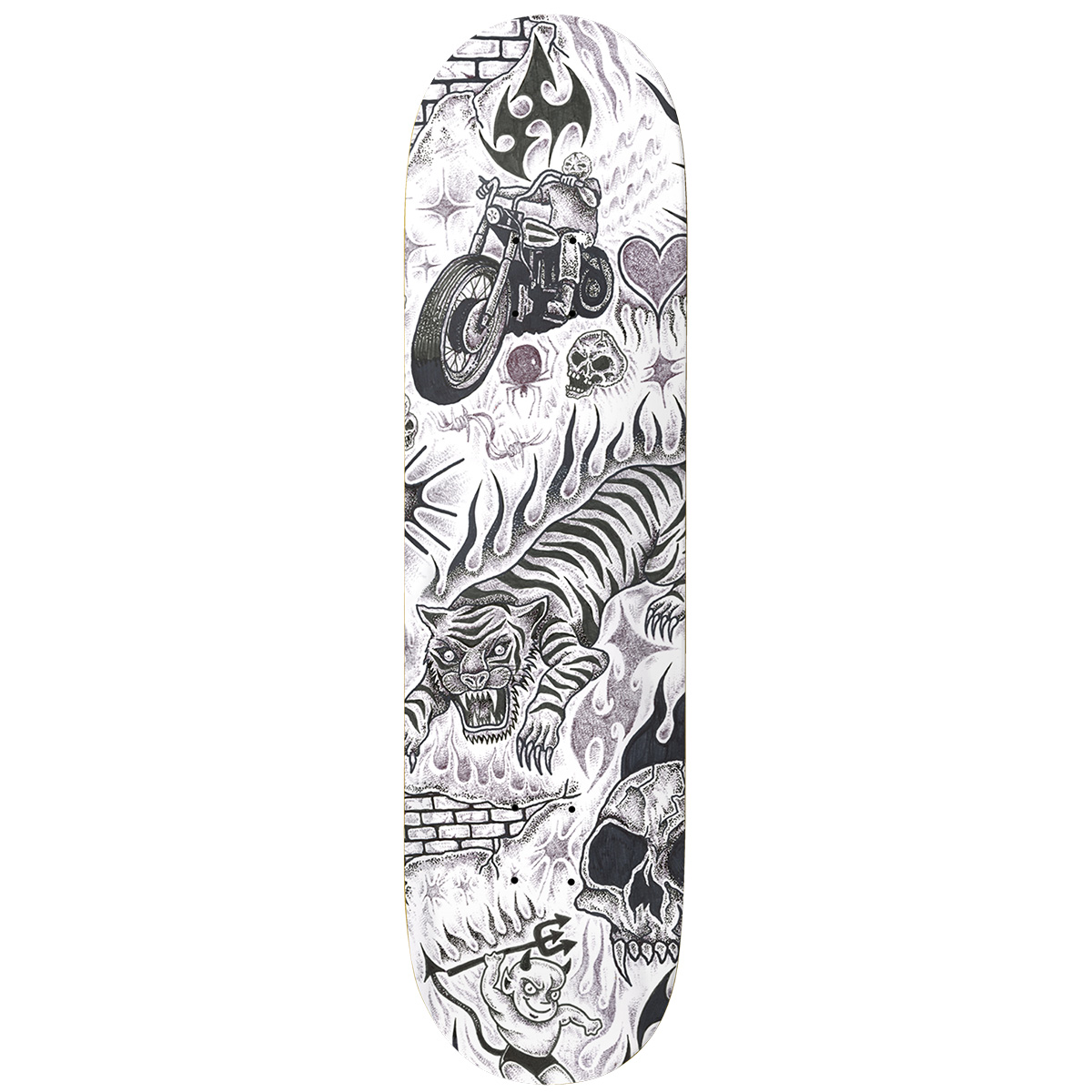 Baker Figgy Tryptic Skateboard Deck 8.125 Baker Figgy Tryptic Skateboard Deck 8.125