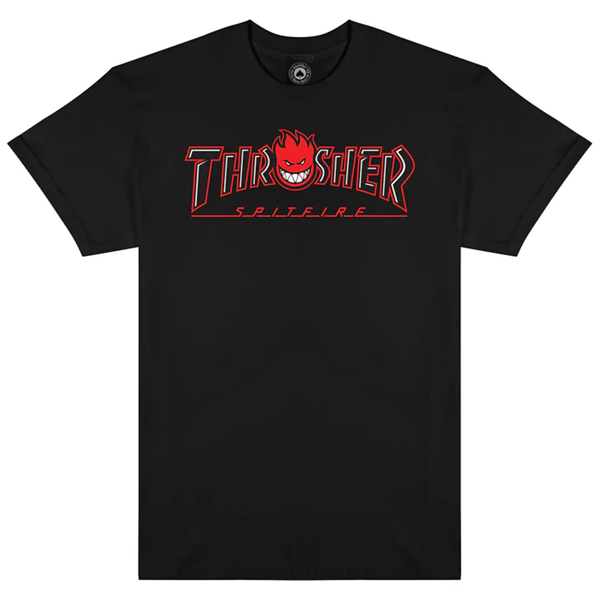 Thrasher x Spitfire Big Head Outline T-Shirt Black