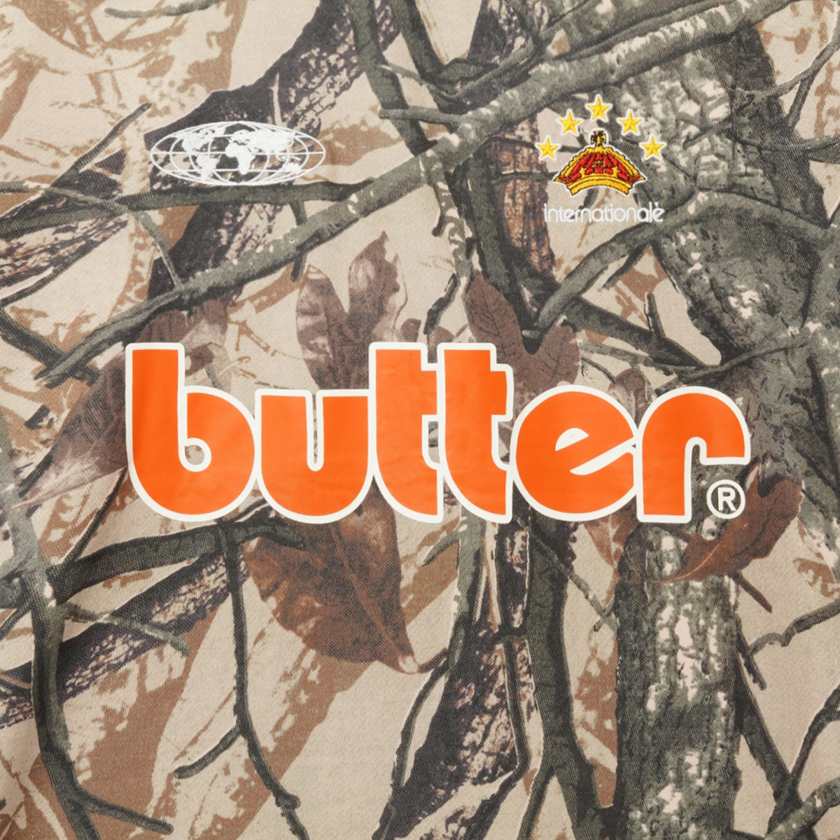 Butter Goods Foliage Camo Jersey Tan Butter Goods Foliage Camo Jersey Tan