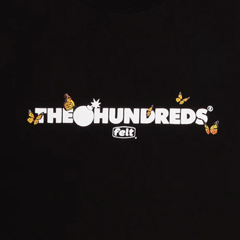 The Hundreds X Felt Butterfly Adam T-Shirt Black The Hundreds X Felt Butterfly Adam T-Shirt Black