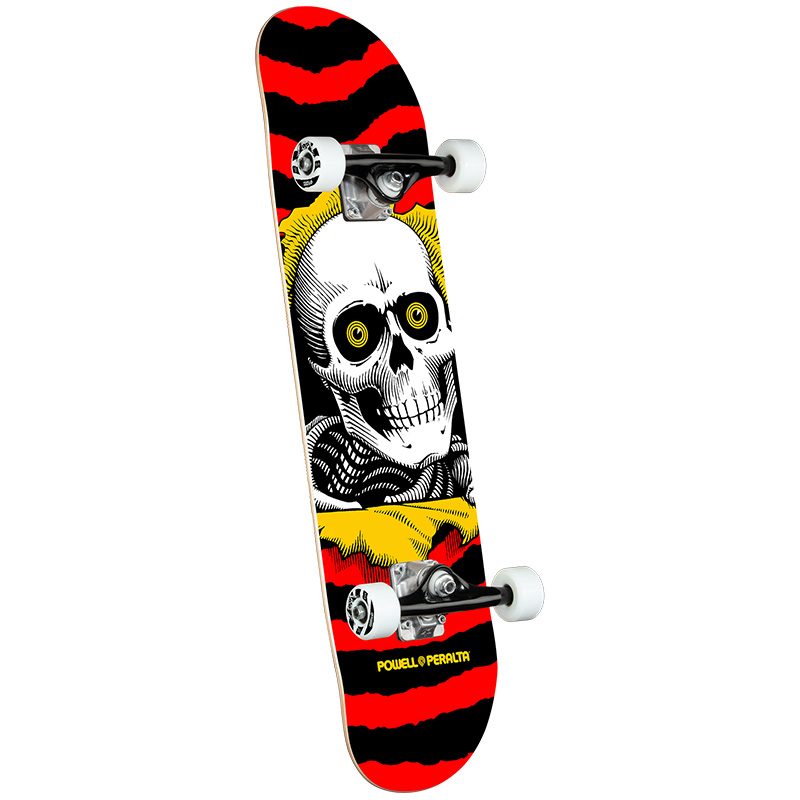 Powell Peralta Ripper Complete Skateboard Black/Red 7.75