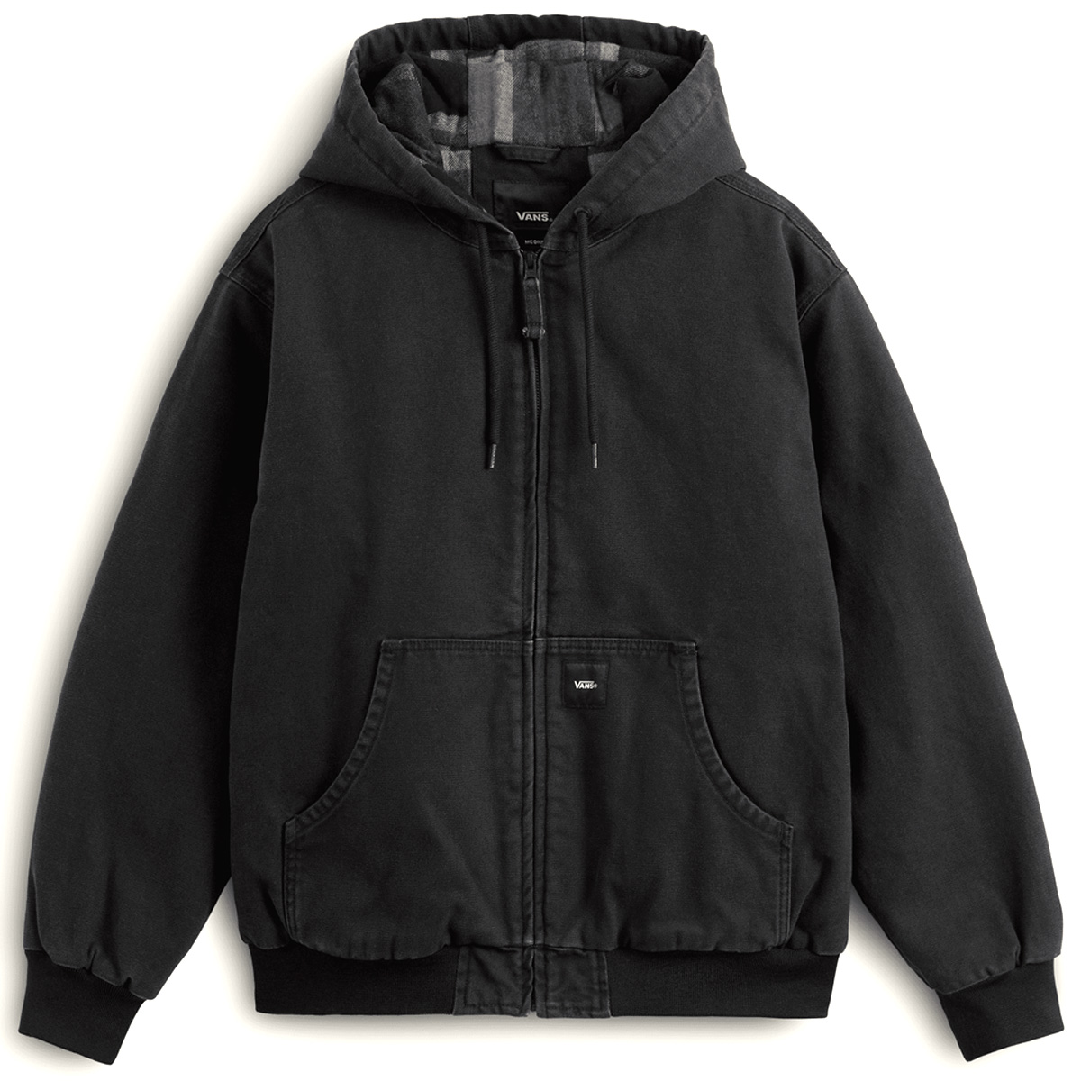 Vans Workwear Canvas Full Zip Jacket Black Vans Workwear Canvas Full Zip Jacket Black