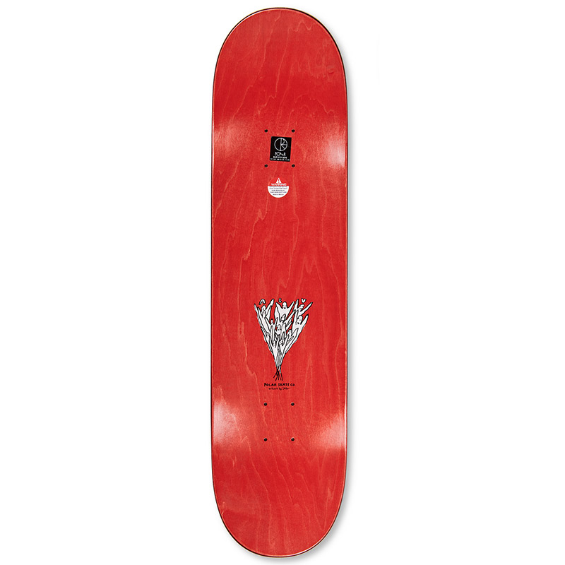Polar Team Heaven Skateboard Deck White 7.875 Polar Team Heaven Skateboard Deck White 7.875