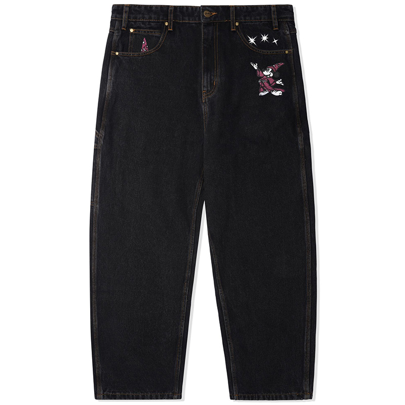 Butter x Disney Fantasia Baggy Denim Jeans Washed Black