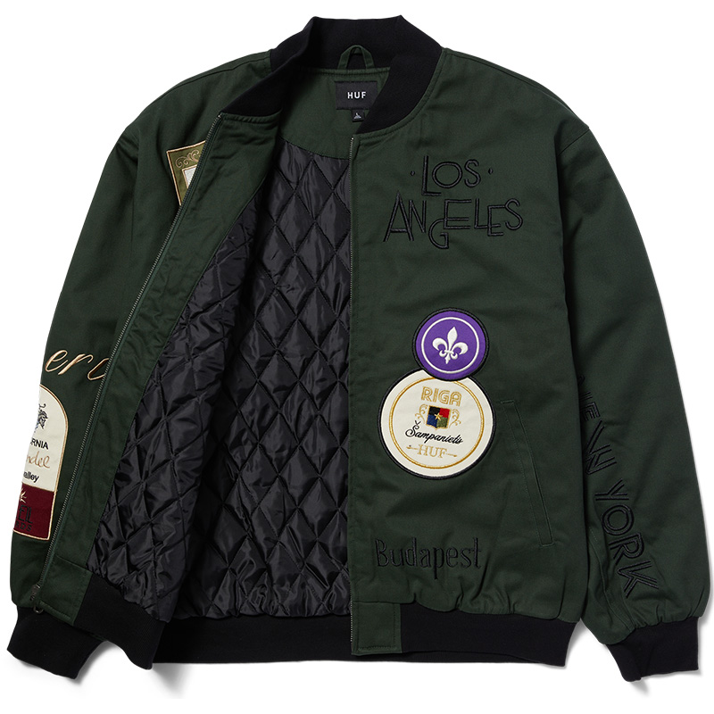 HUF Stratford Tour Jacket Scyamore | Skatestore