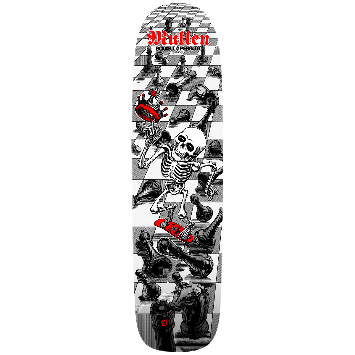 Powell Peralta Bones Brigade Rodney Mullen Series 17 Skatesboard Deck White 7.4